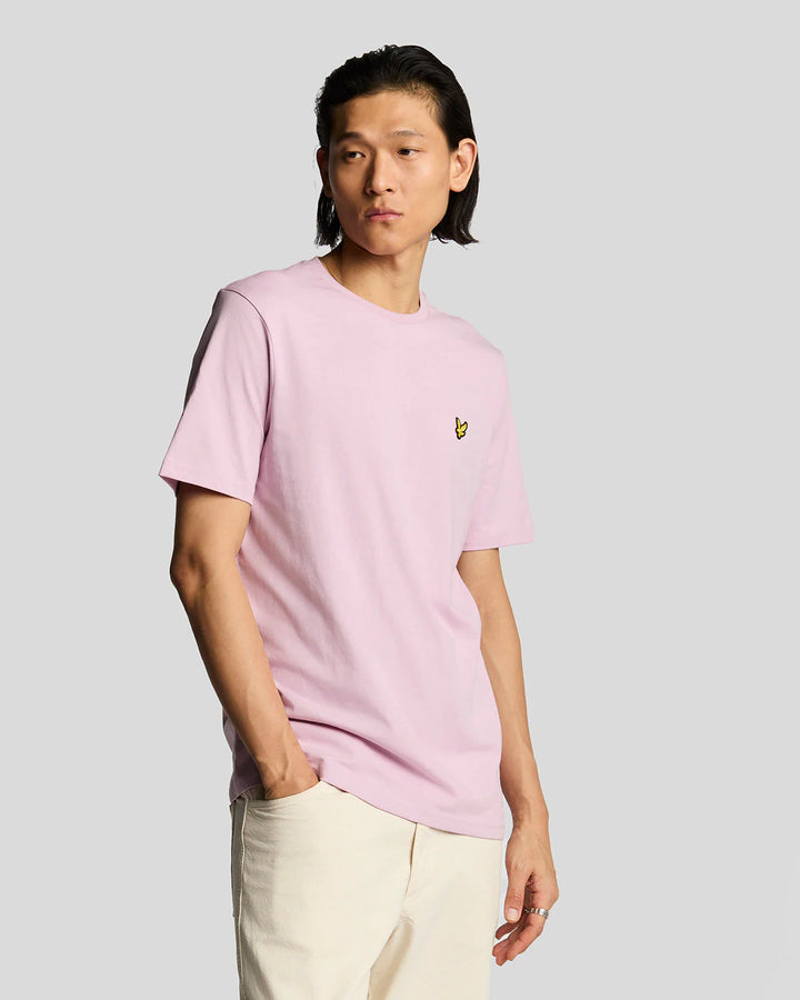 Lyle & Scott Plain Tee Shirt Pink Light