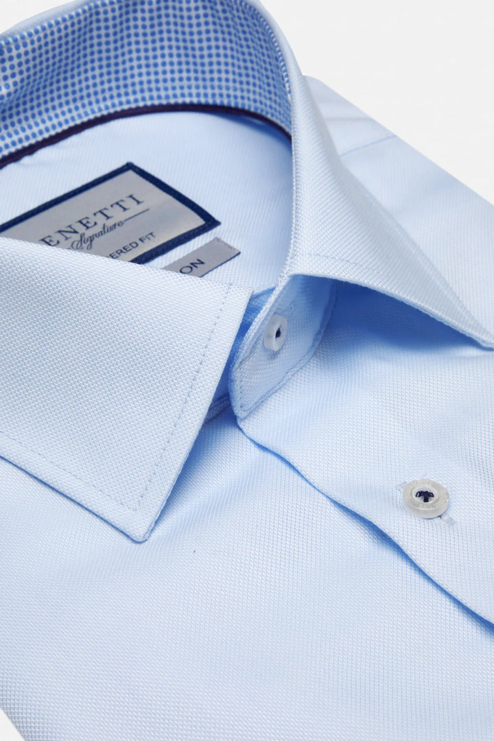 Benetti Brad Tapered Formal Shirt Sky Blue
