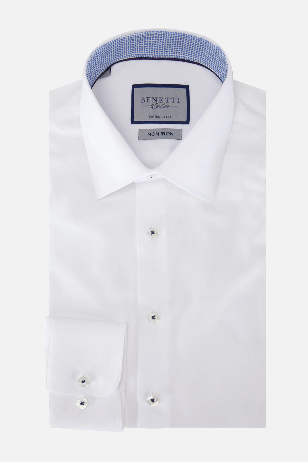 Benetti Brad Tapered Formal Shirt White
