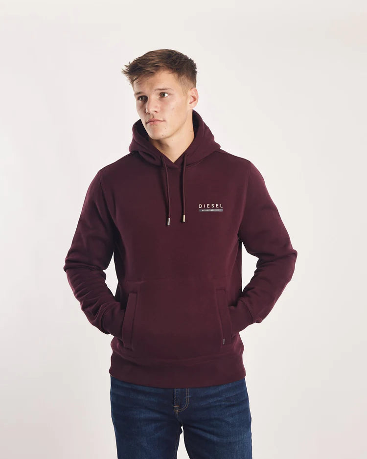 Diesel Uzay Hoodie Wine Port