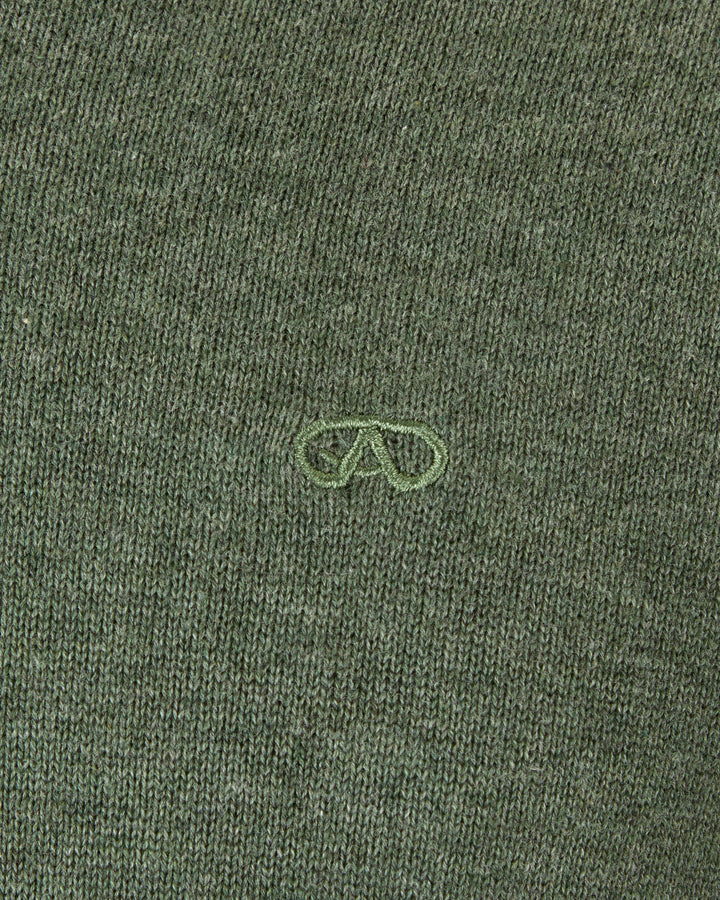 Andre Valencia V Neck Jumper Olive