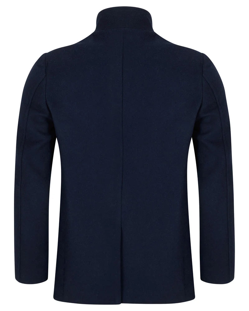 Tommy Bowe Tailoring Borthwick Wool Coat Navy