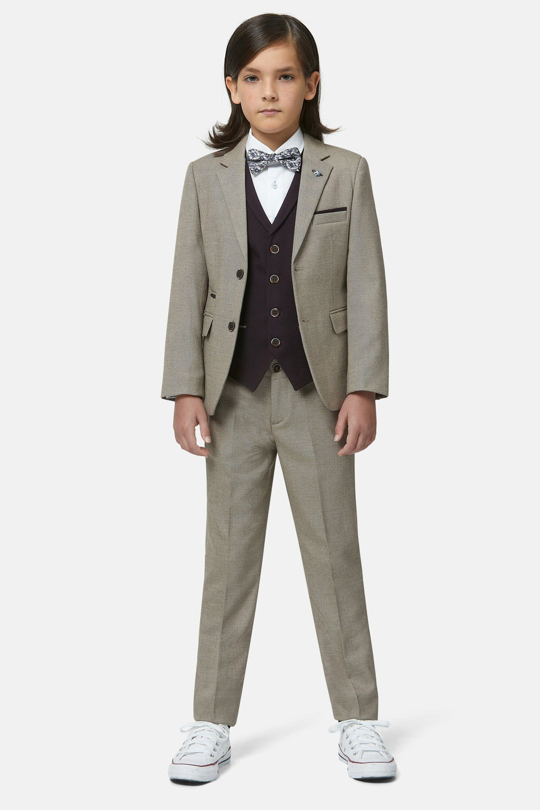 Benetti Boys 3 Piece Suit Zac Stone