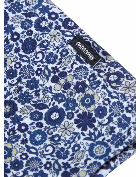 Remus Uomo Dark Blue Seville Long Sleeve Semi-Formal Shirt image 4