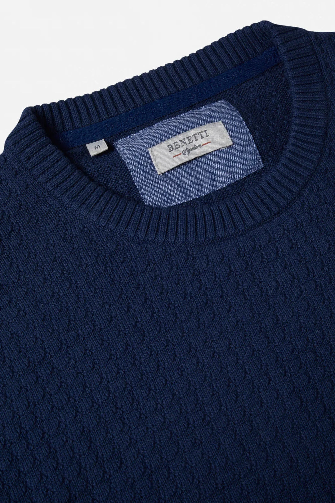 Benetti Ellis Crew Neck Jumper Indigo image 1