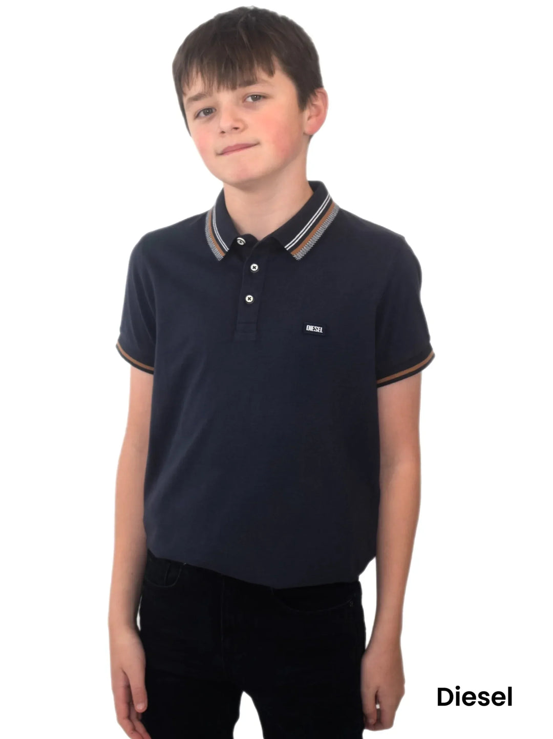 Diesel Boys Hart Polo Navy image 0