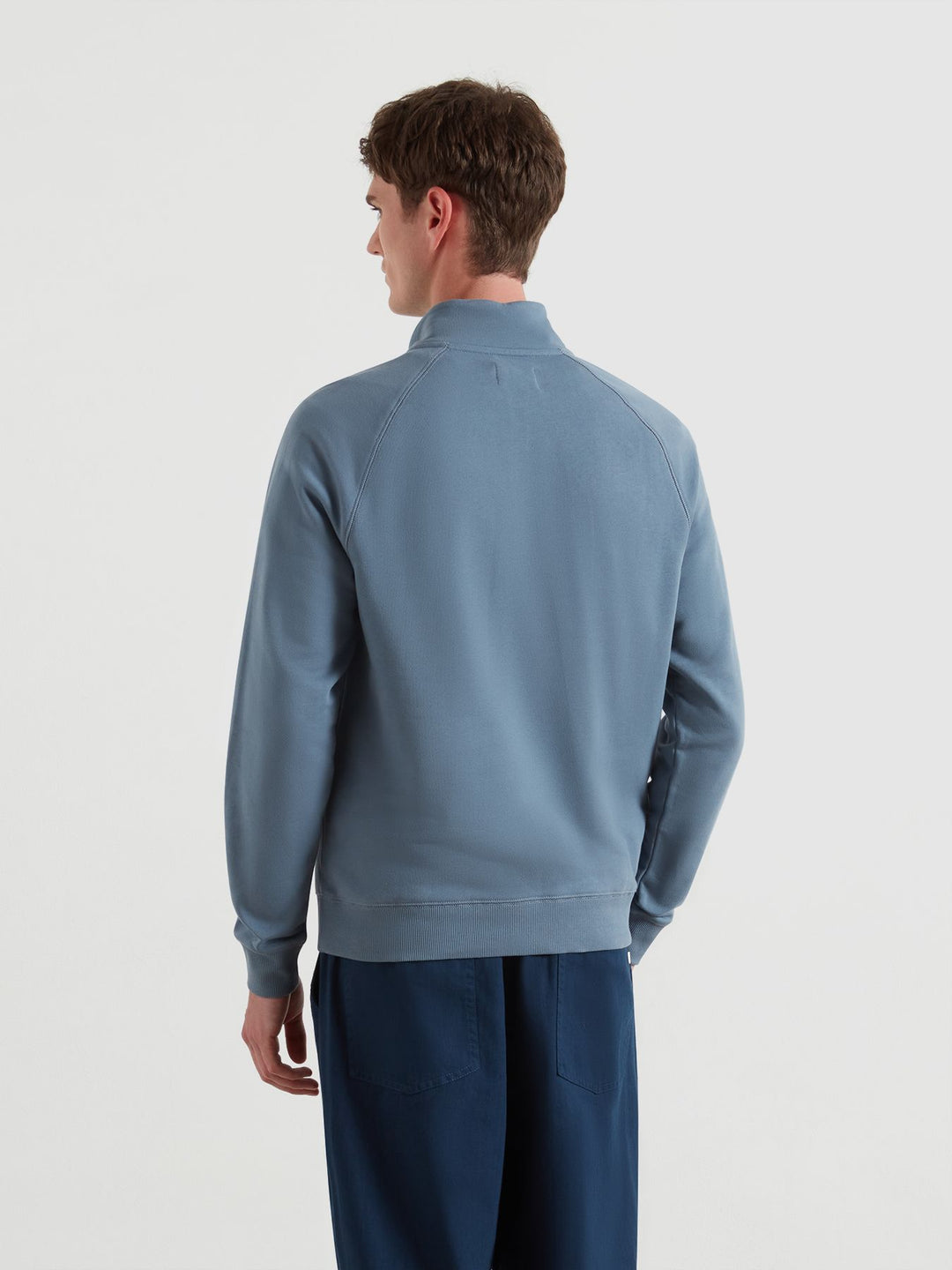 Farah Jim 1/4 Zip Sweatshirt Chalk Blue
