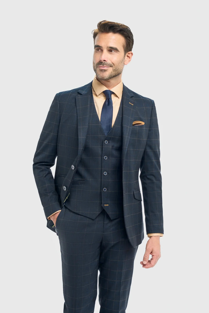 House Of Cavani Torino Navy Suit image 1