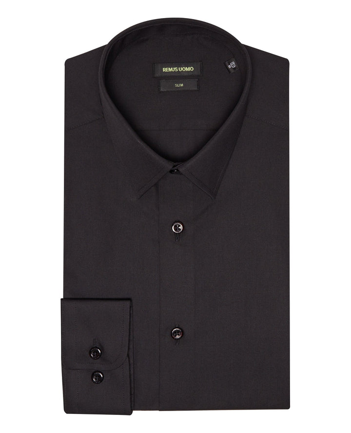 Remus Uomo Rome Ashton Slim Fit Shirt Black image 5