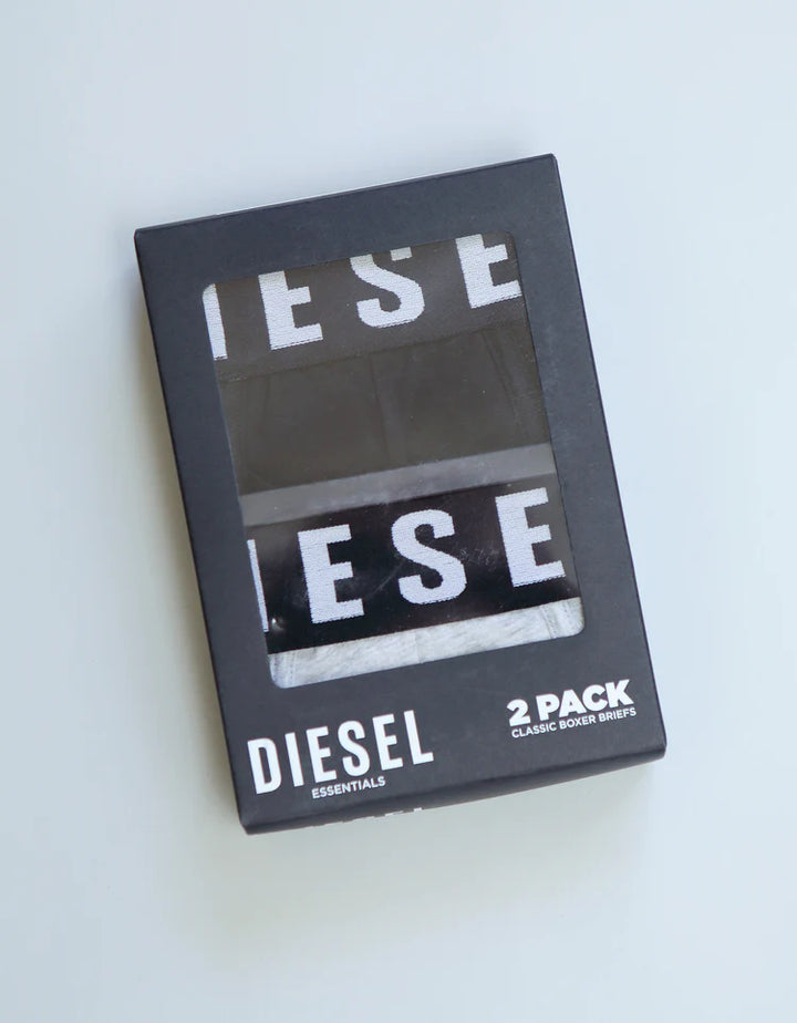 Diesel Bradford Boxer 2 Pack Black/Pebble