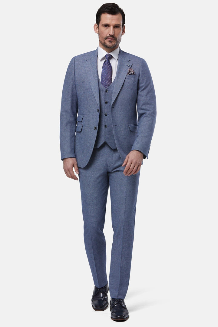 Benetti Prague Blue 3 Piece Suit image 1