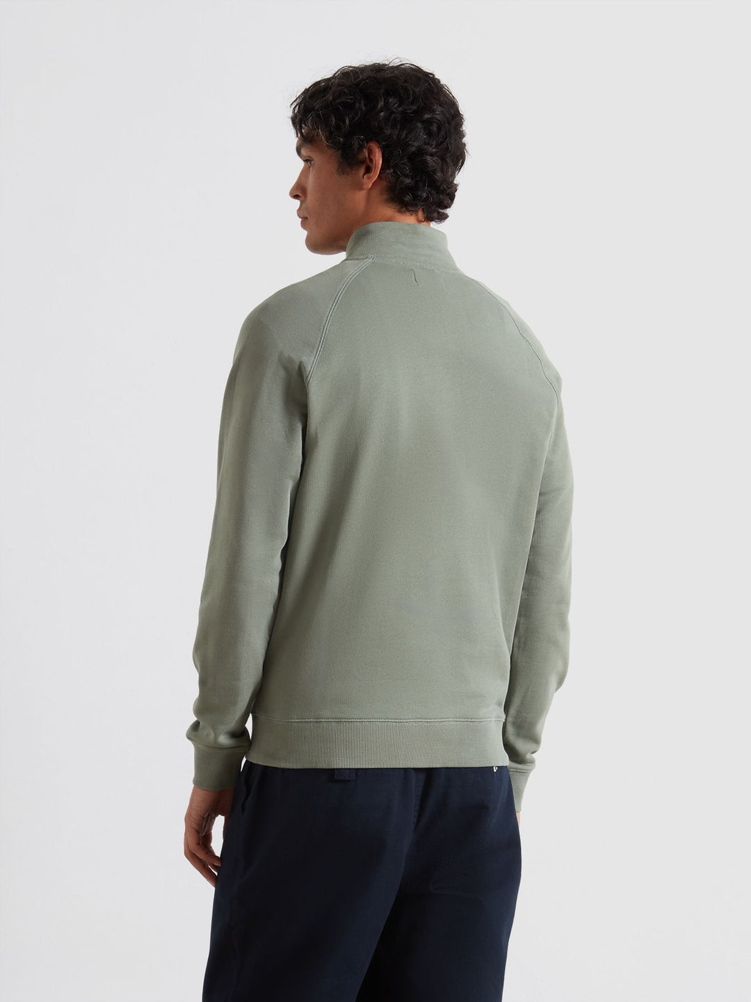Farah Jim 1/4 Zip Sweatshirt Tarragon Green
