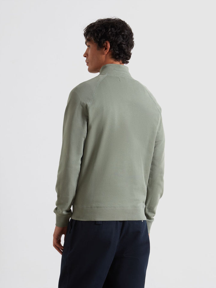 Farah Jim 1/4 Zip Sweatshirt Tarragon Green