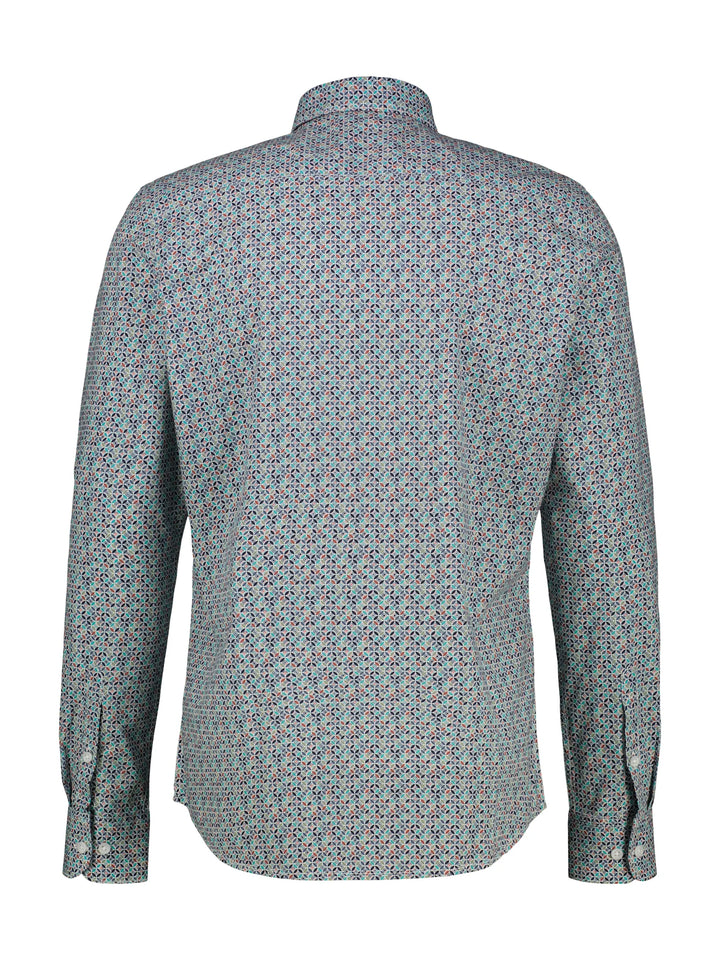 Lerros Cotton Printed Shirt Coastal Earth Red image 1