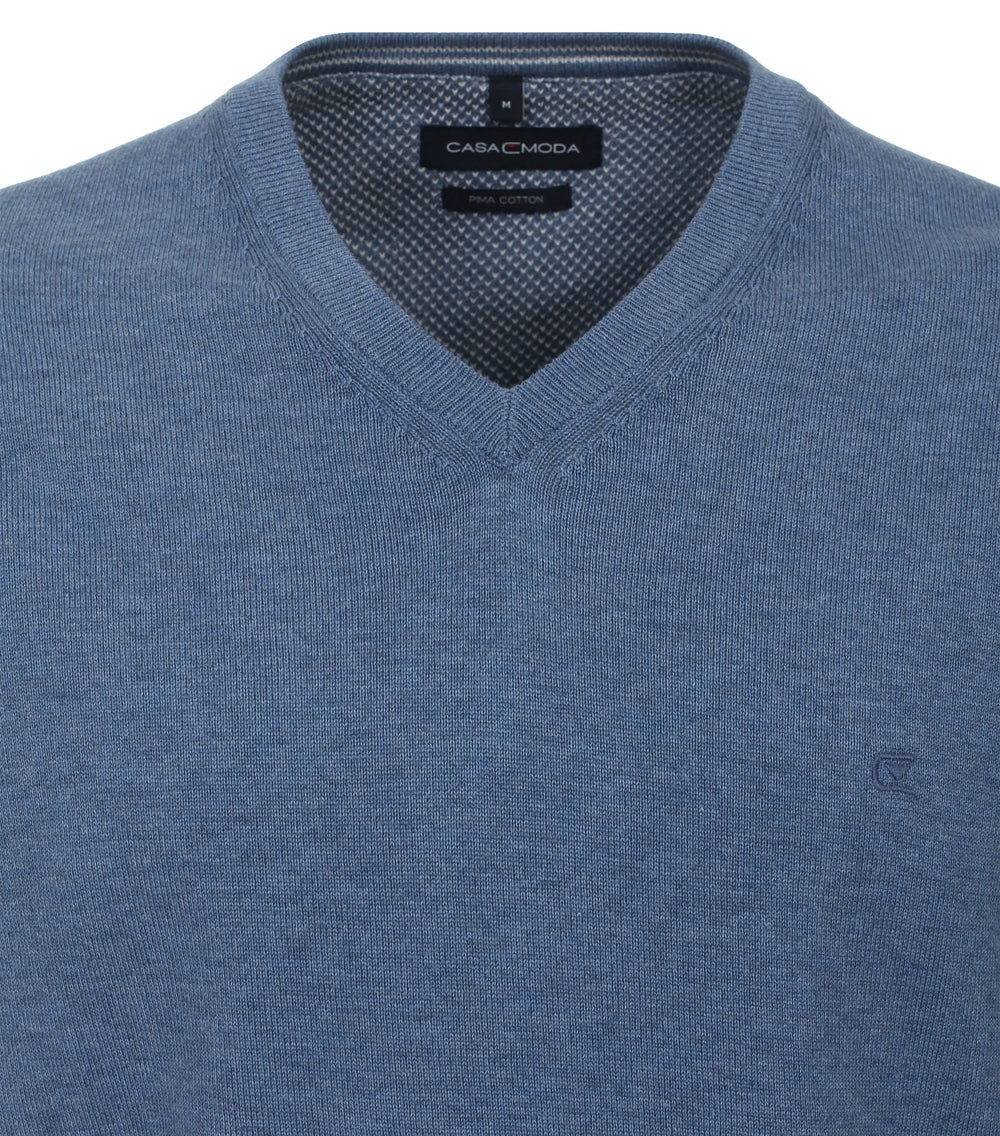 Casa Moda V Neck Sweater Petrol Blue image 1