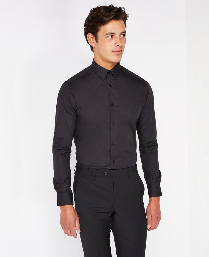 Remus Uomo Rome Ashton Slim Fit Shirt Black image 4