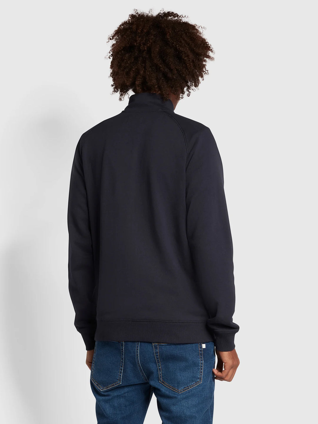Farah Jim 1/4 Zip Sweatshirt True Navy