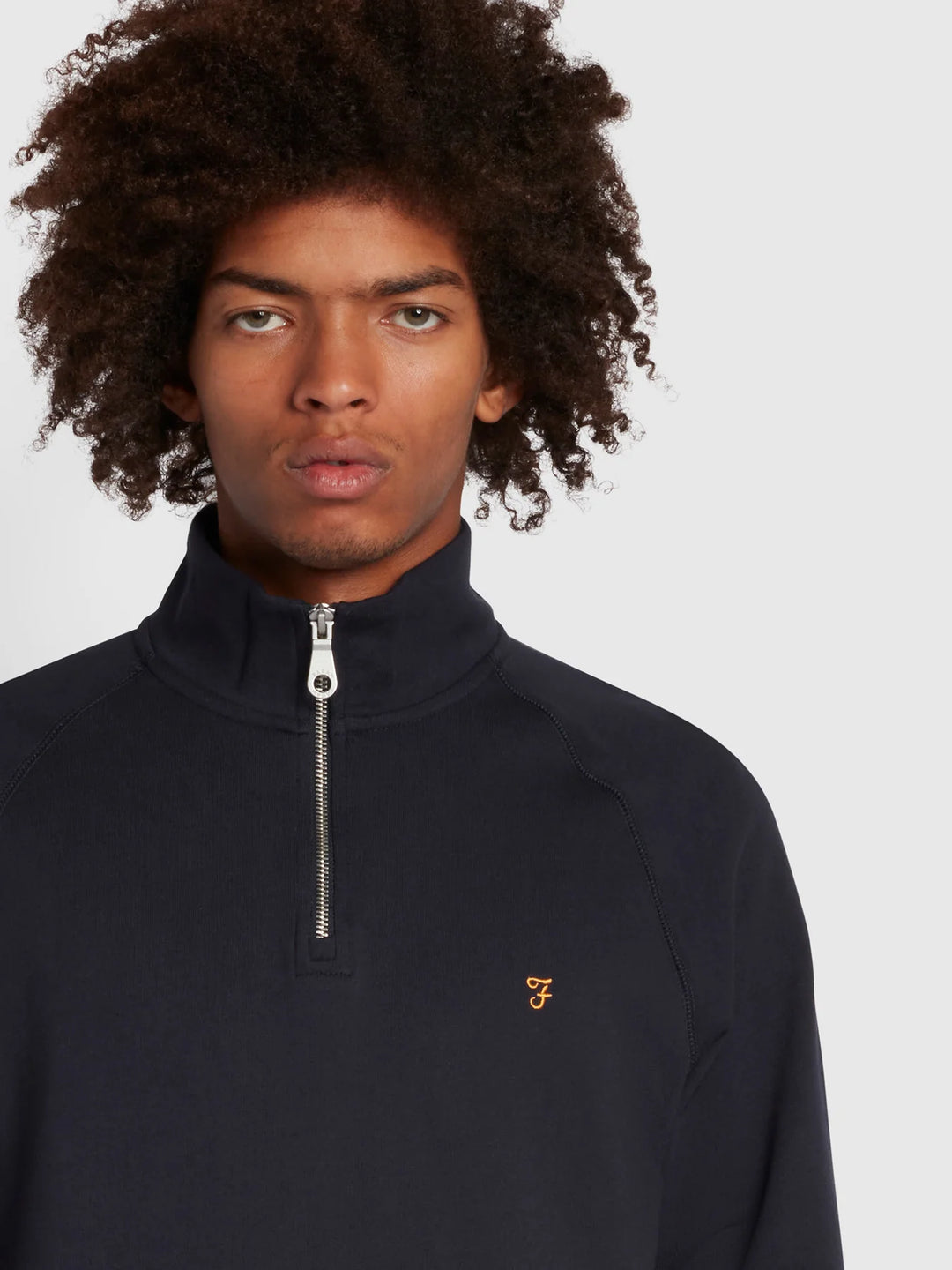 Farah Jim 1/4 Zip Sweatshirt True Navy