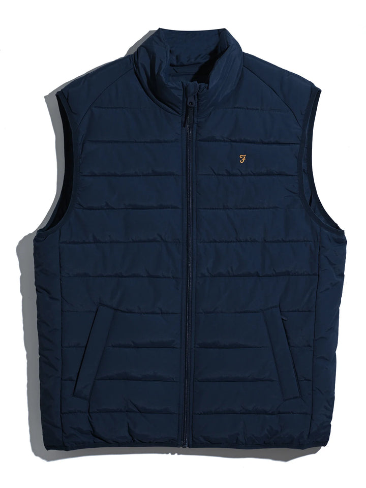 Farah Kennedy Gilet Wadded Navy