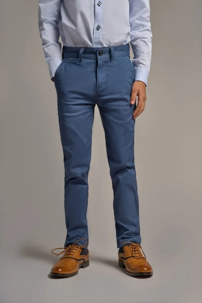 House Of Cavani Boys Dakota Chino Cobalt