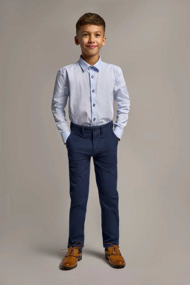 House Of Cavani Boys Dakota Chino Navy