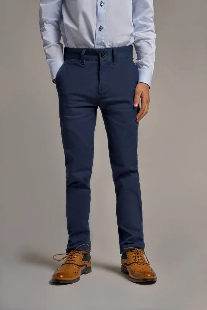 House Of Cavani Boys Dakota Chino Navy