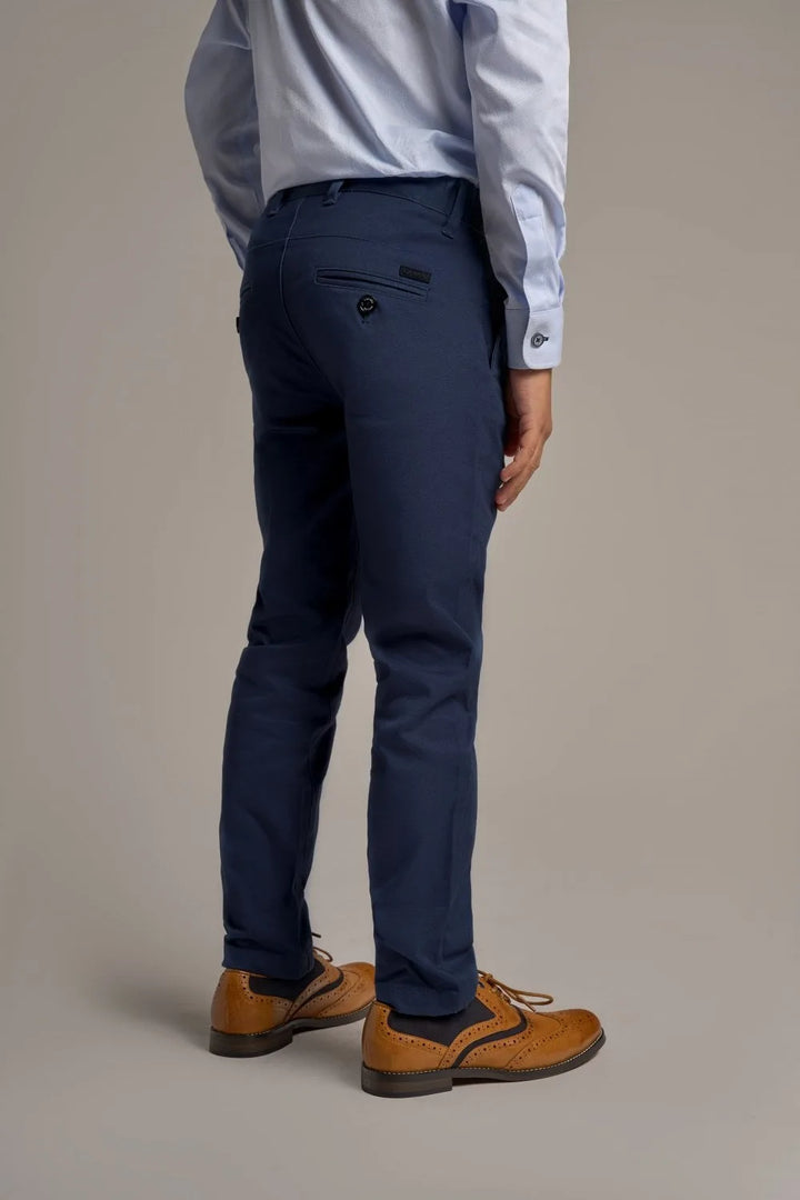 House Of Cavani Boys Dakota Chino Navy