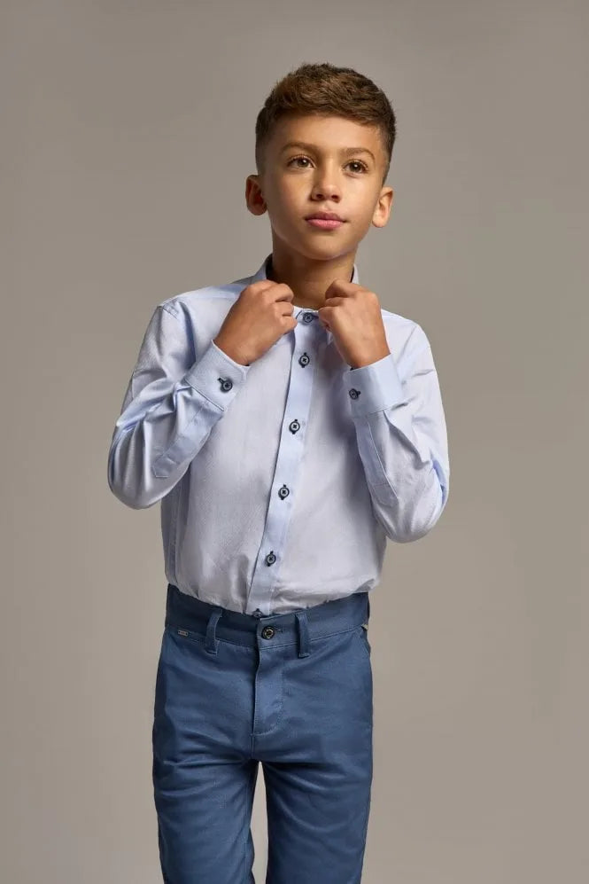 House Of Cavani Boys Noble Shirt Blue