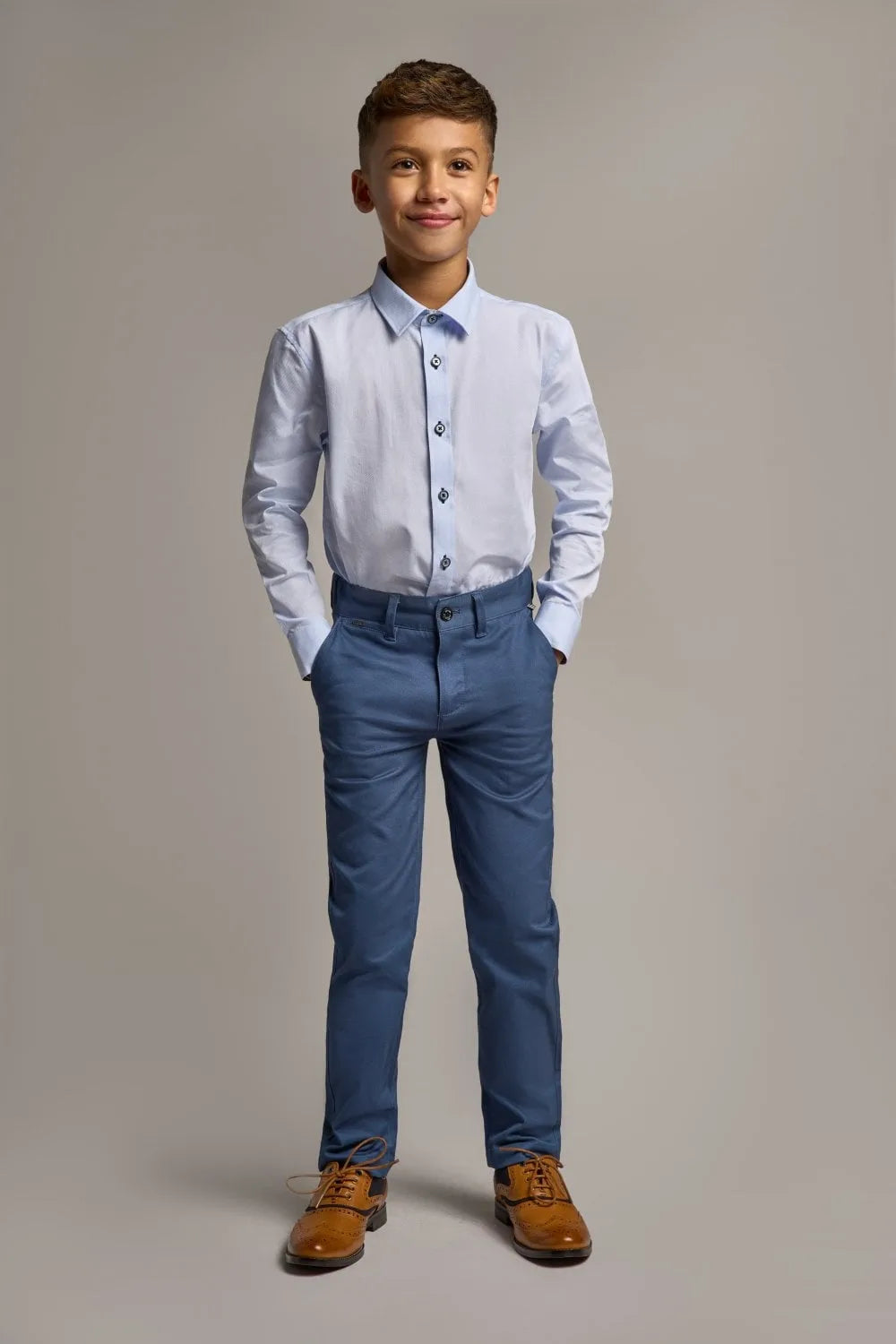 House Of Cavani Boys Noble Shirt Blue