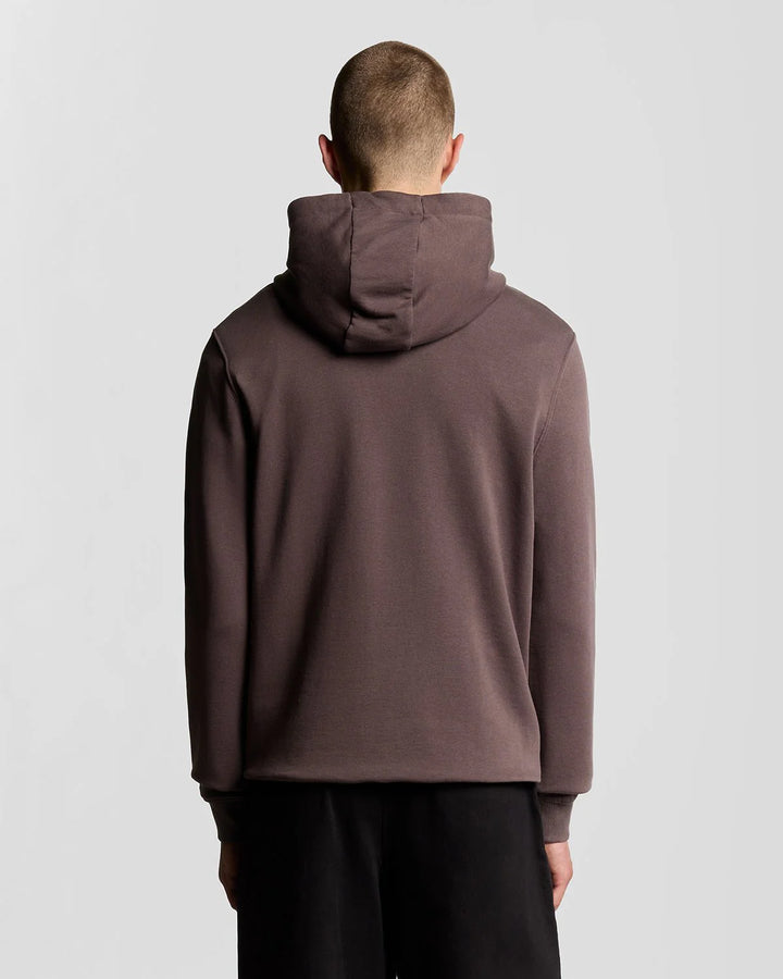 Lyle & Scott Loopback Cotton Fit Full Zip Hoodie Espresso