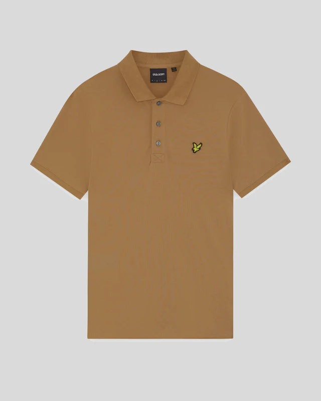 Lyle & Scott Cotton Polo Shirt Tigers Eye