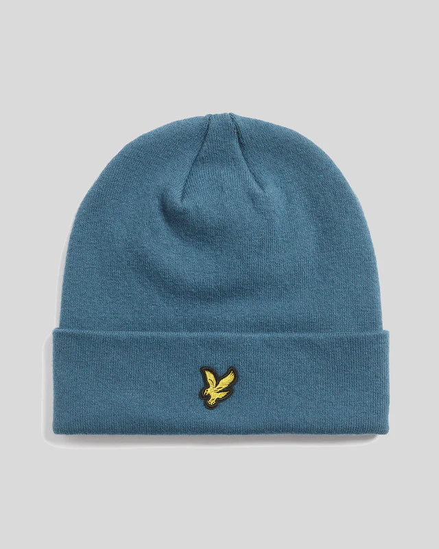 Lyle & Scott Merino Wool Blend Beanie Deep Water