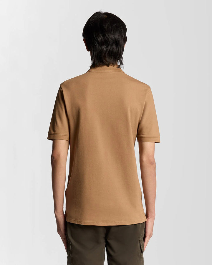 Lyle & Scott Cotton Polo Shirt Tigers Eye
