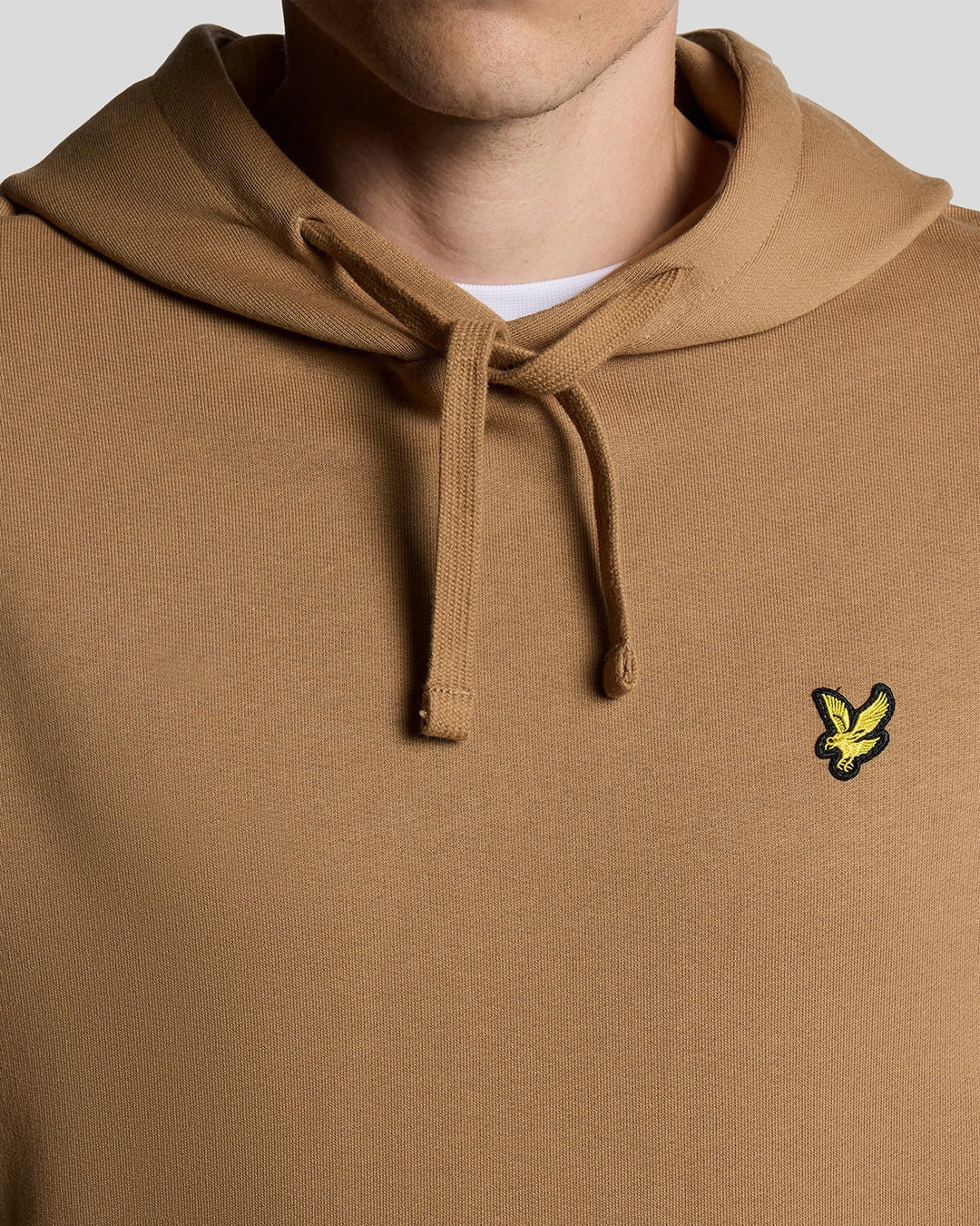 Lyle & Scott Loopback Cotton Hoodie Tigers Eye