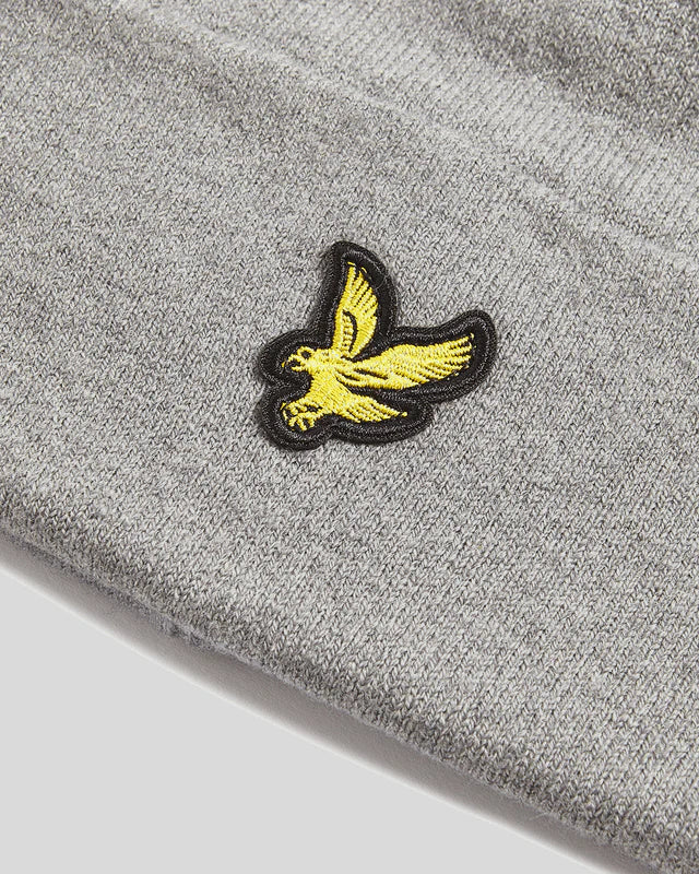 Lyle & Scott Beanie Mid Grey Marl