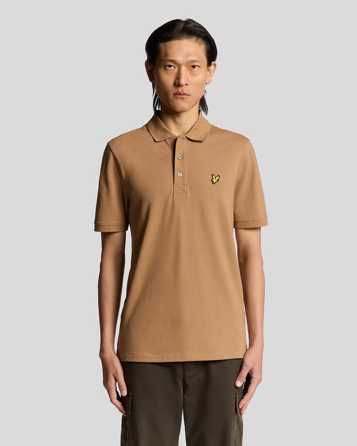 Lyle & Scott Cotton Polo Shirt Tigers Eye