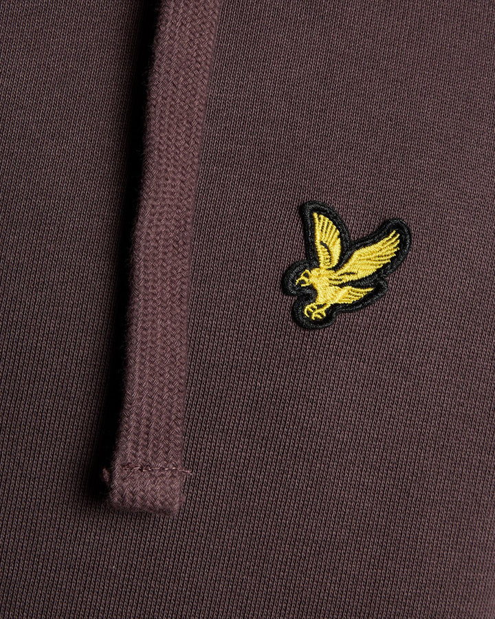 Lyle & Scott Loopback Cotton Fit Full Zip Hoodie Espresso