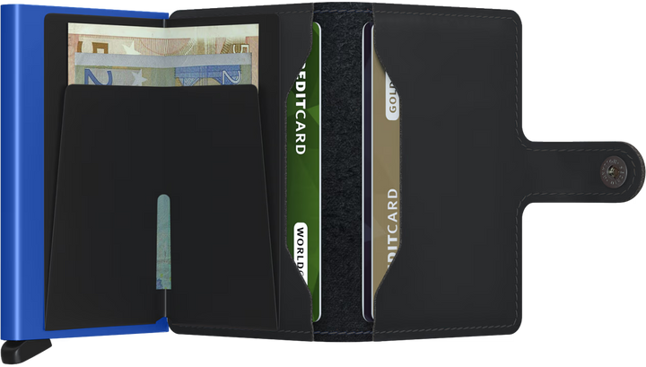 Secrid Miniwallet Matte Black & Blue