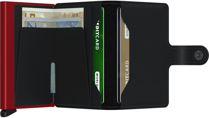 Secrid Miniwallet Matte Balck & Red