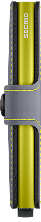 Secrid Miniwallet Matte Grey & Lime