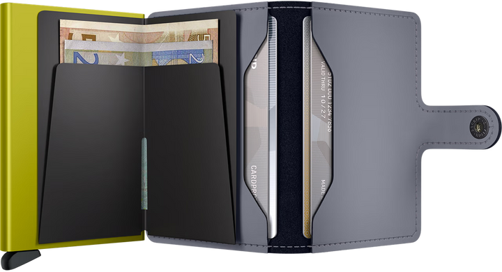 Secrid Miniwallet Matte Grey & Lime