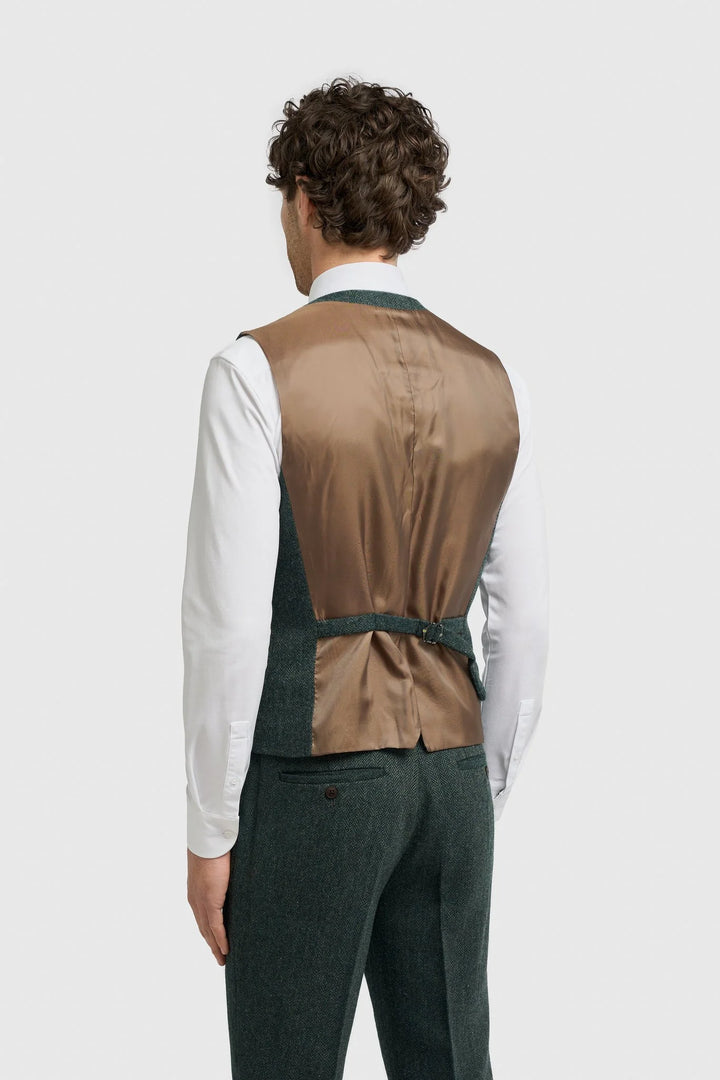 House Of Cavni Thomas Lush Tweed Suit Olive