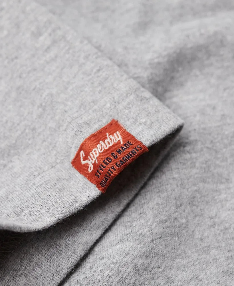 Superdry Copper Label Chest Graphic T-Shirt Ash Grey Marl