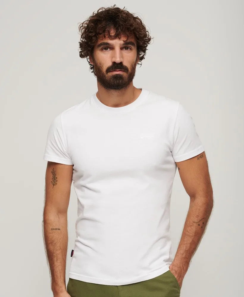 Superdry Organic Cotton Essential Logo T-Shirt White