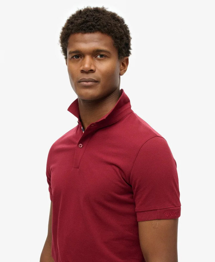Superdry City Pique Polo Stanton Red