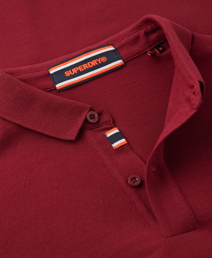 Superdry City Pique Polo Stanton Red