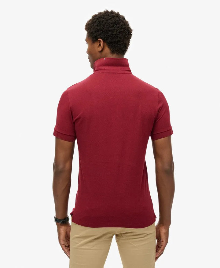Superdry City Pique Polo Stanton Red