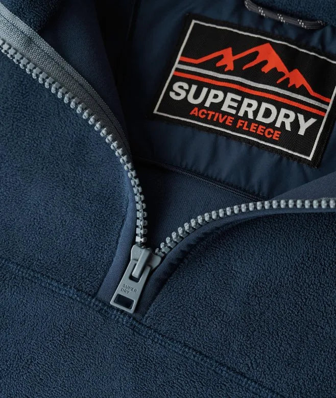 Superdry Active Half Zip Fleece Navy
