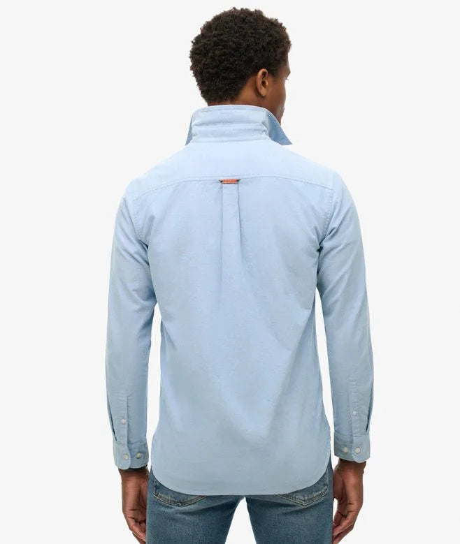 Superdry Organic Cotton Oxford Shirt Blue
