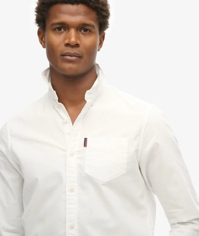 Superdry Organic Cotton Oxford Shirt White